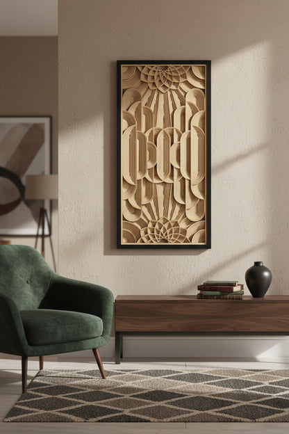 Milan Deco Wood Carving Wall Art
