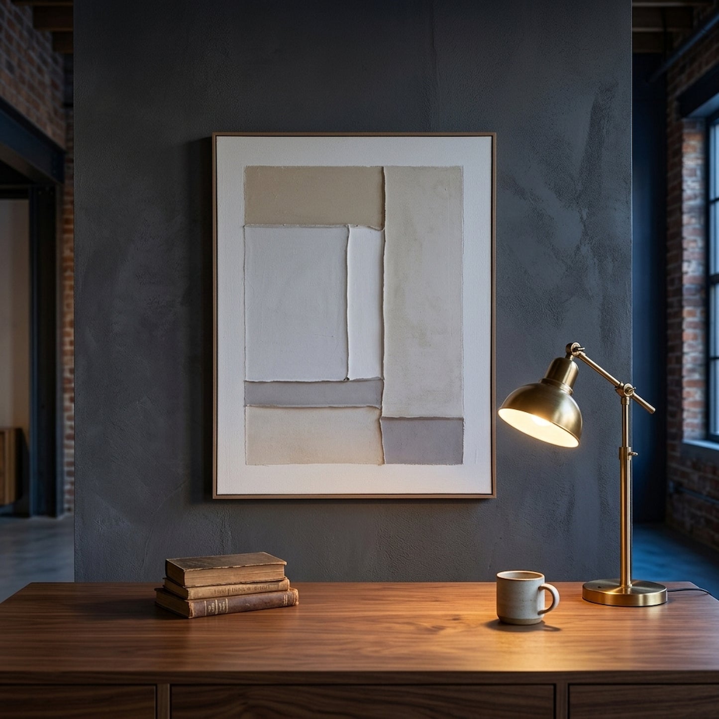 Contempo Beta Framed Painting On Canvas