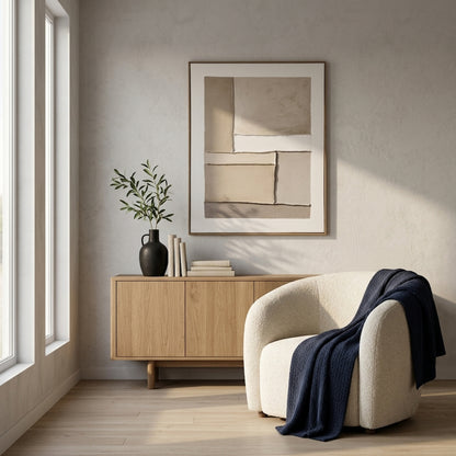 Contempo Alpha Framed Painting On Canvas
