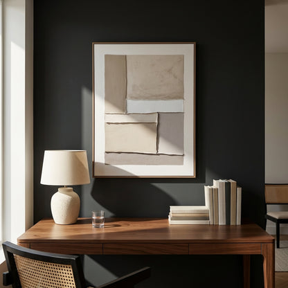 Contempo Alpha Framed Painting On Canvas