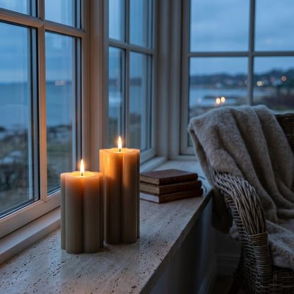 Luxe Collection Natural Glow 2.75x5 Stone LED Candle