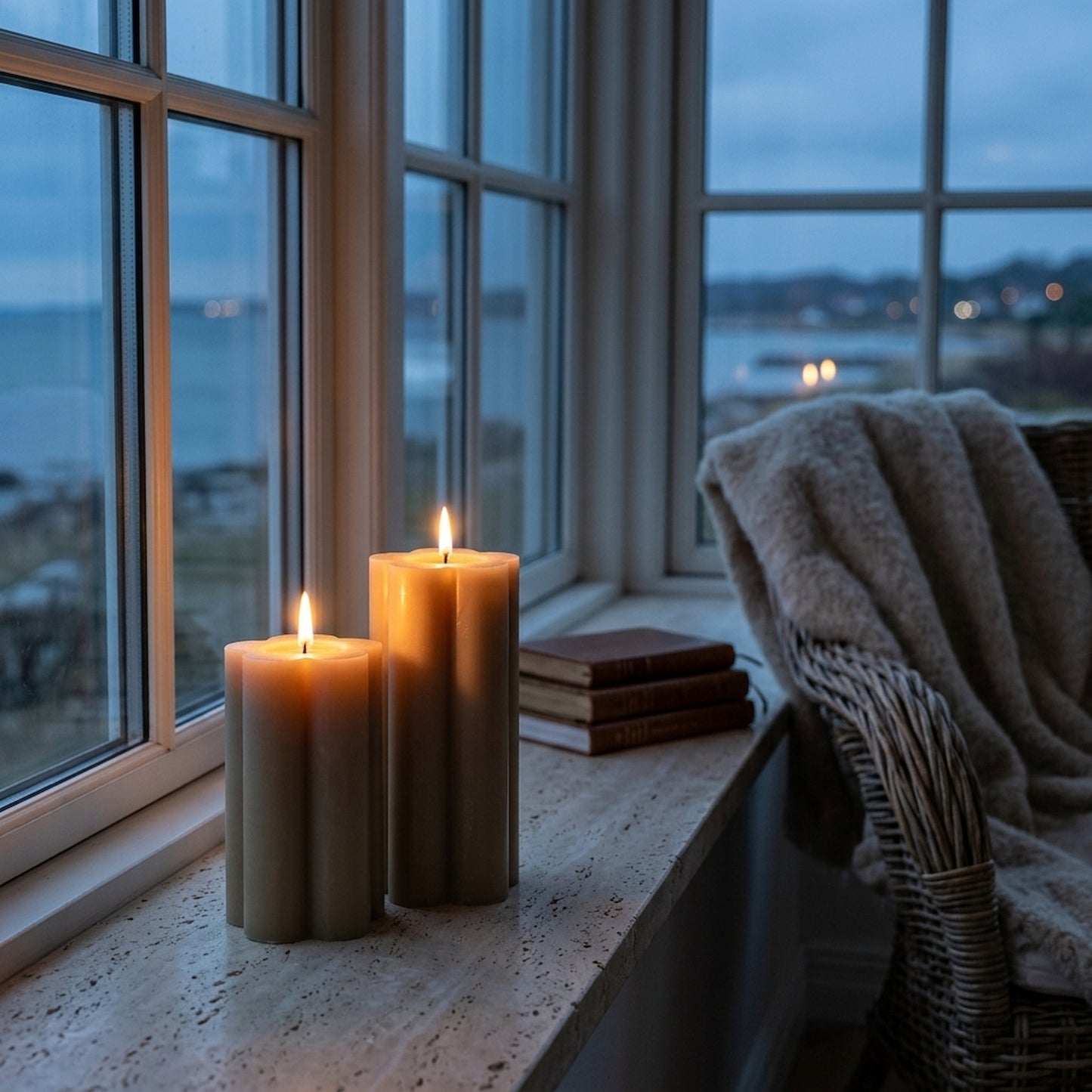 Luxe Collection Natural Glow 2.75x6 Stone LED Candle