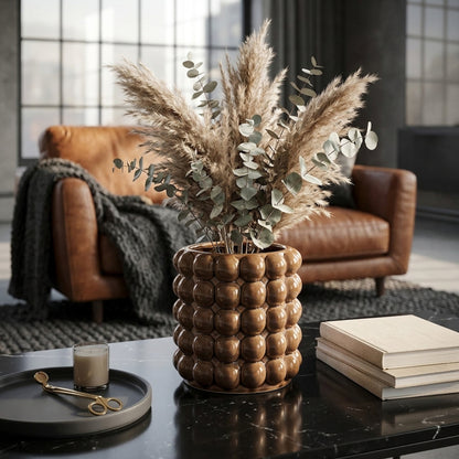Seville Collection Large Caramel Bubble Planter