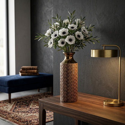 Seville Collection Caramel Fluted Vase