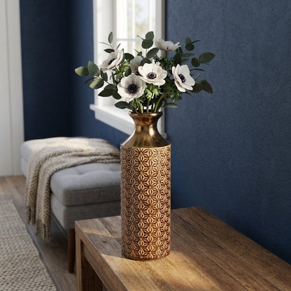 Seville Collection Caramel Fluted Vase