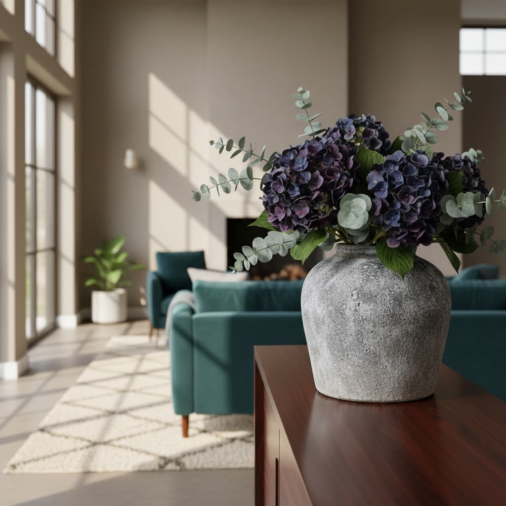 Aged Stone Ceramic Vase