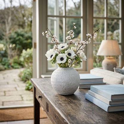 Ashen Medium Round Vase