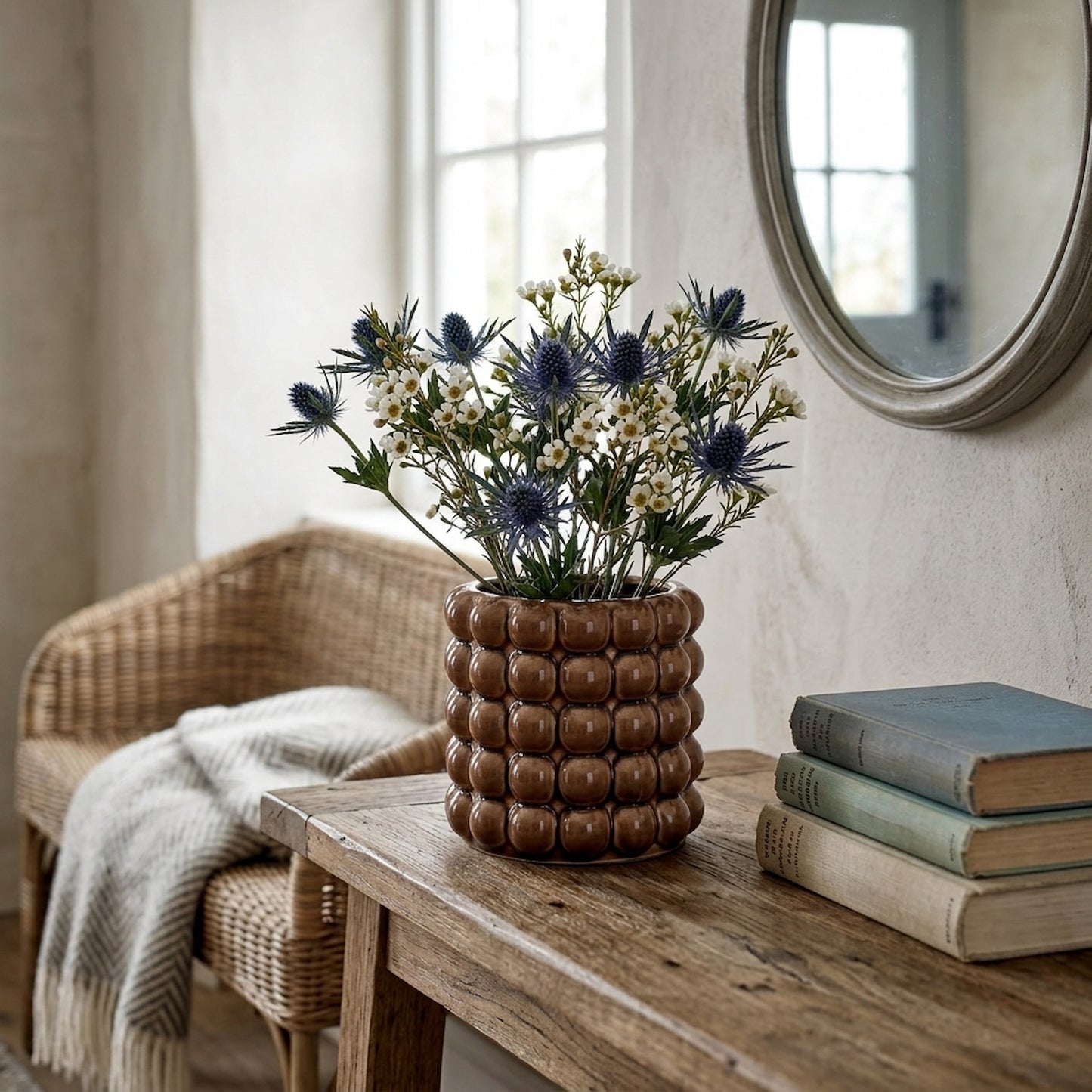 Seville Collection Caramel Bubble Planter