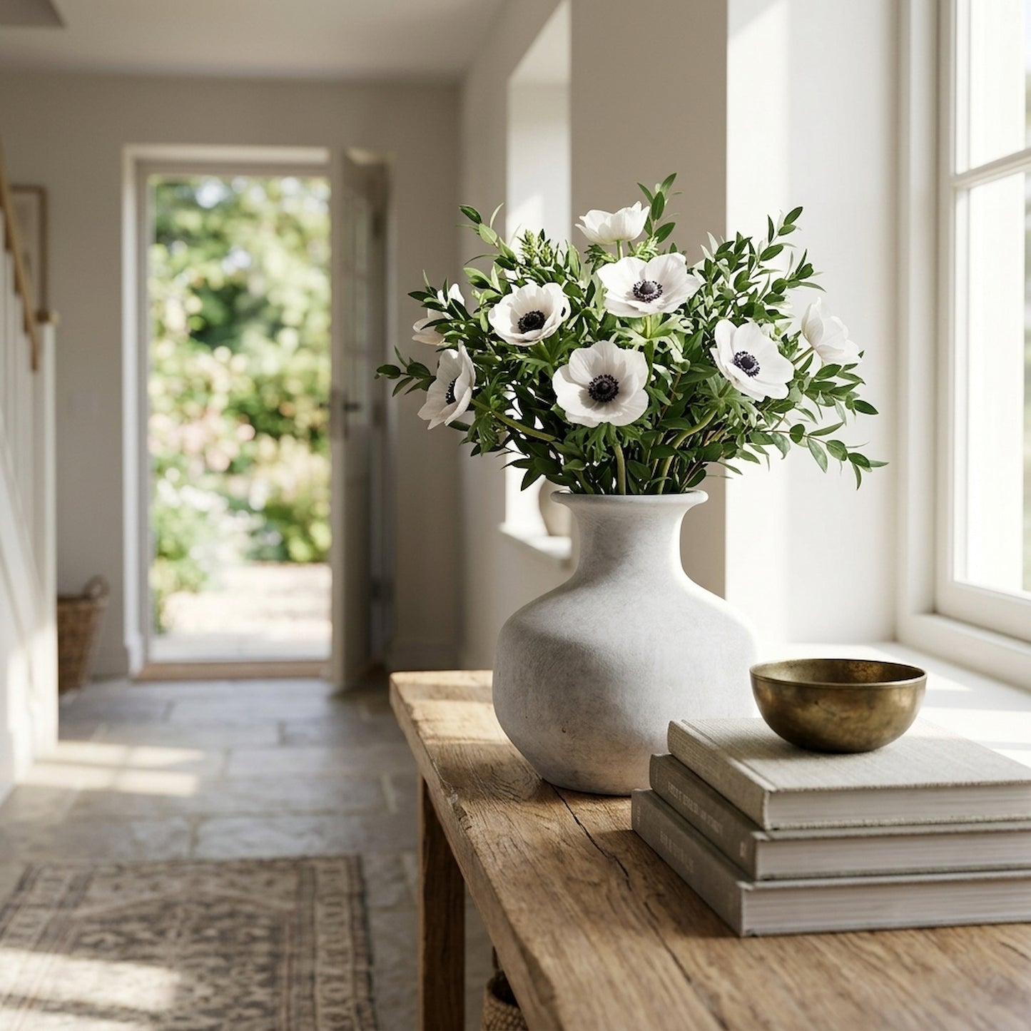 Darcy Squat Stone Vase