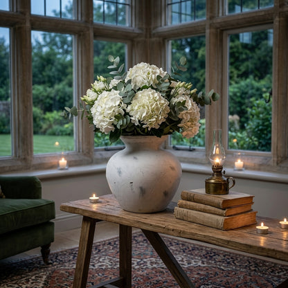 Darcy Antique White Vase