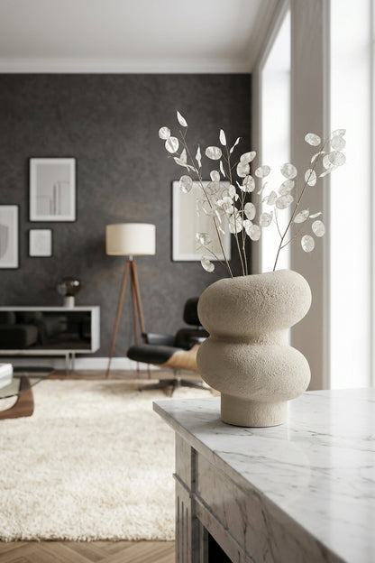 Sahara Small Textured White Bubble Vase