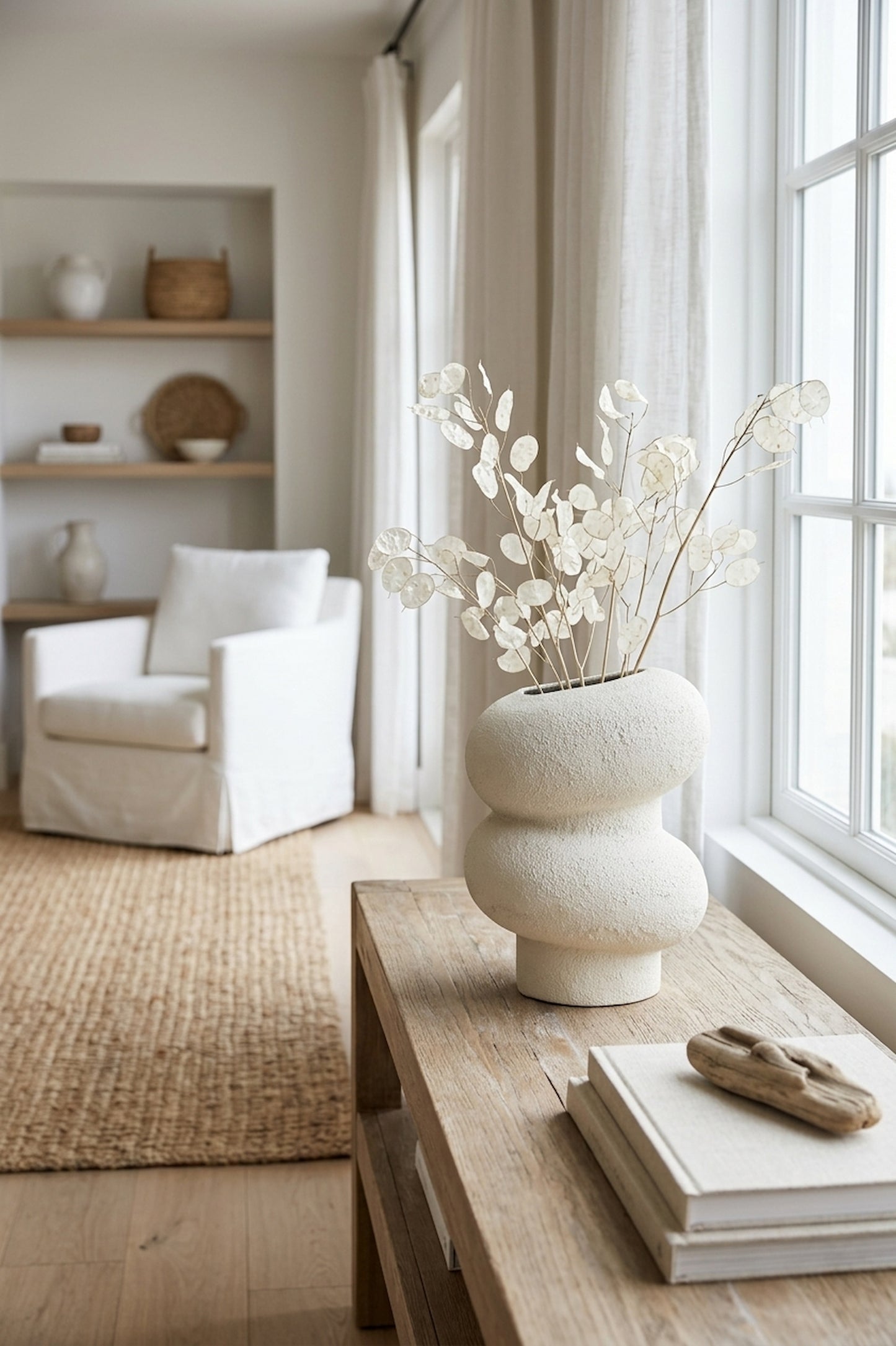 Sahara Small Textured White Bubble Vase