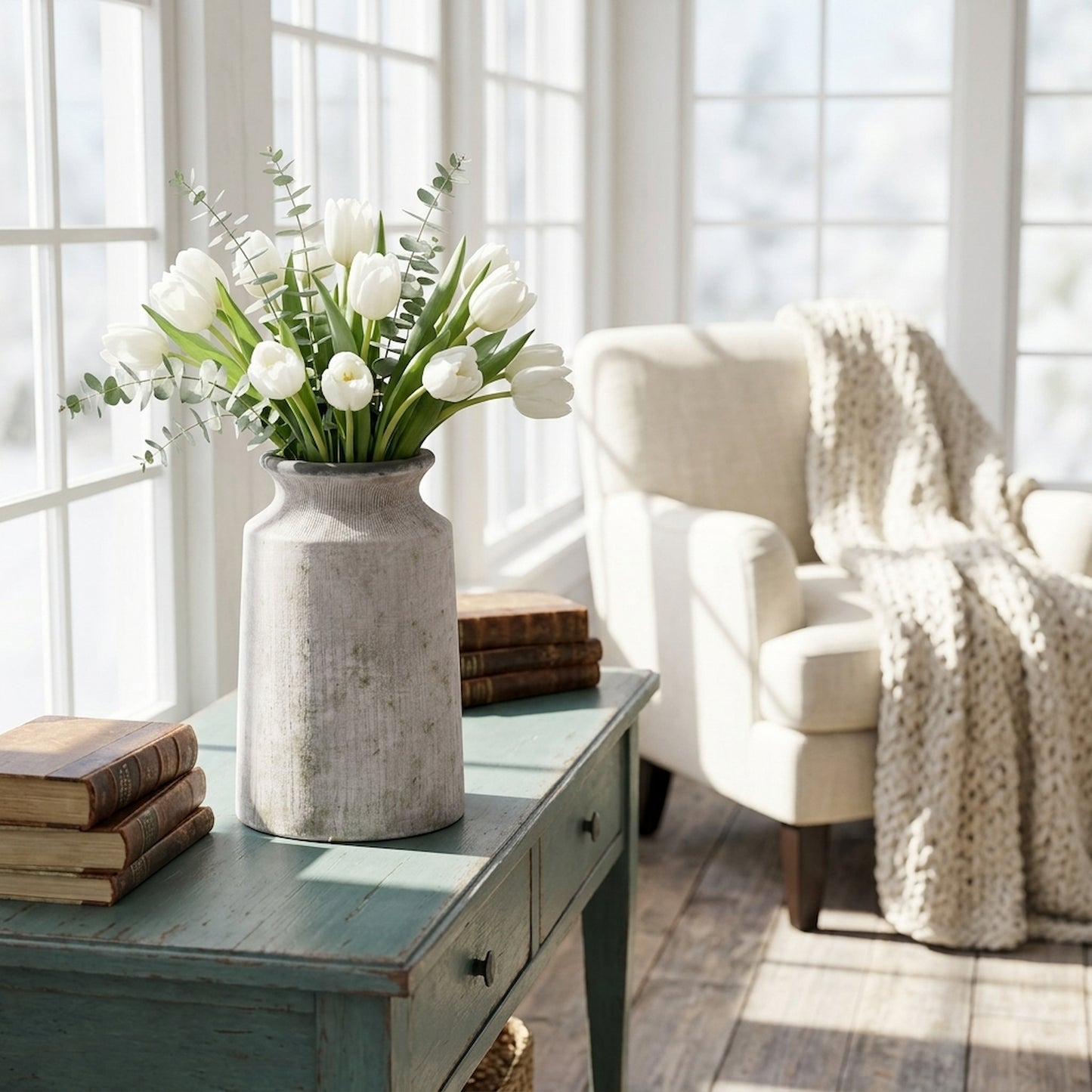 Bloomville Urn Stone Vase