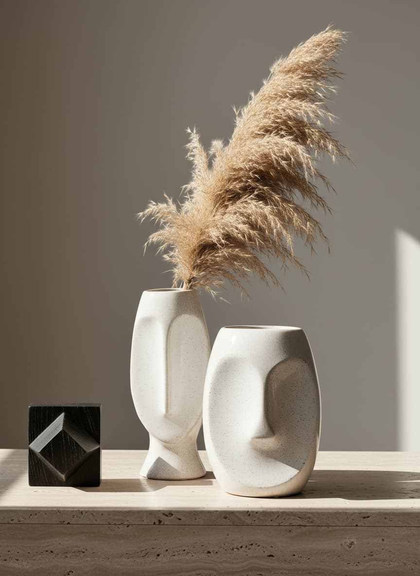 Vista Large Face Design Vase
