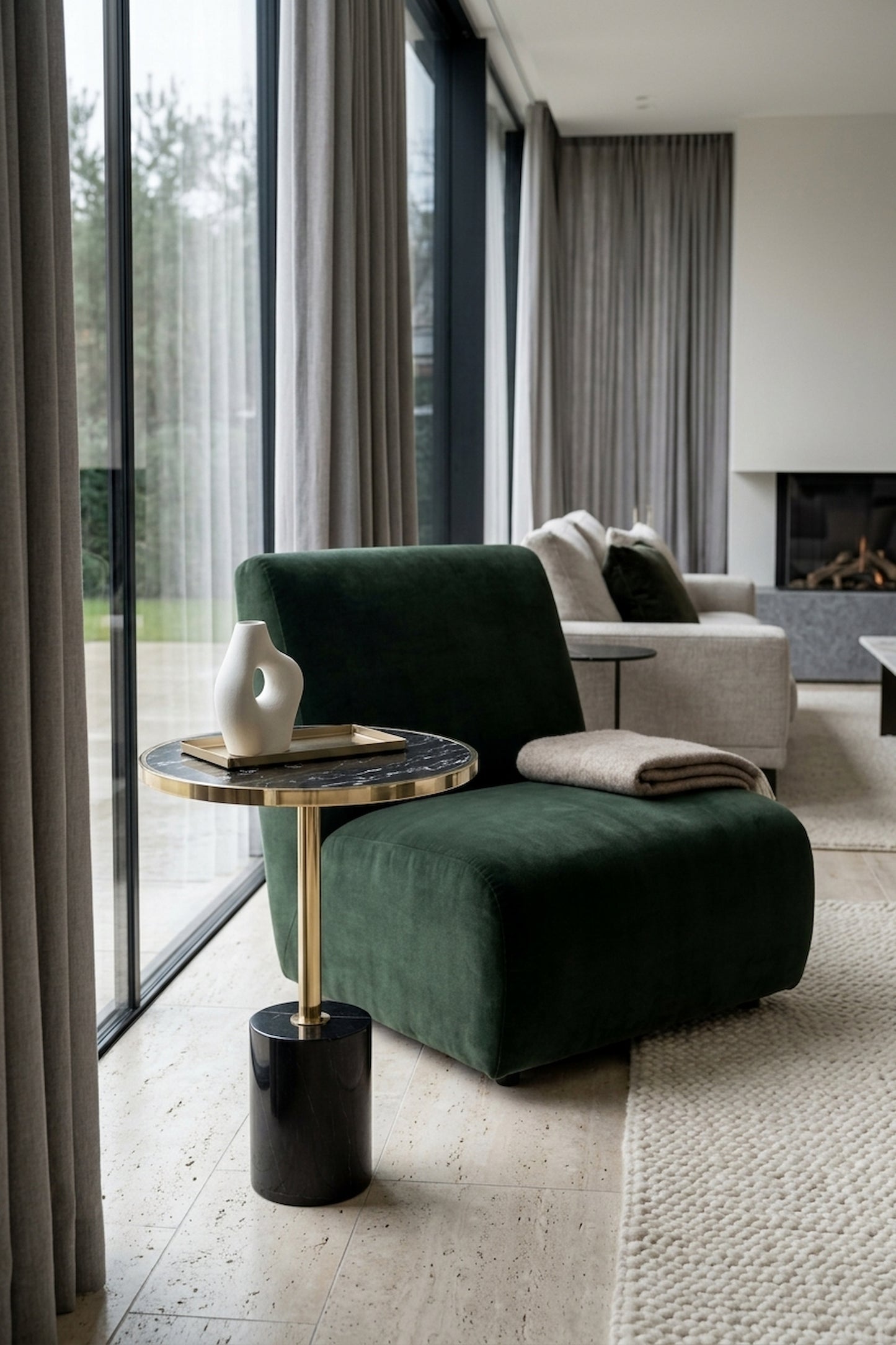 Lumina Warm Metallic End Table