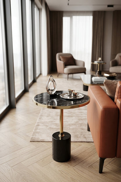 Lumina Warm Metallic End Table
