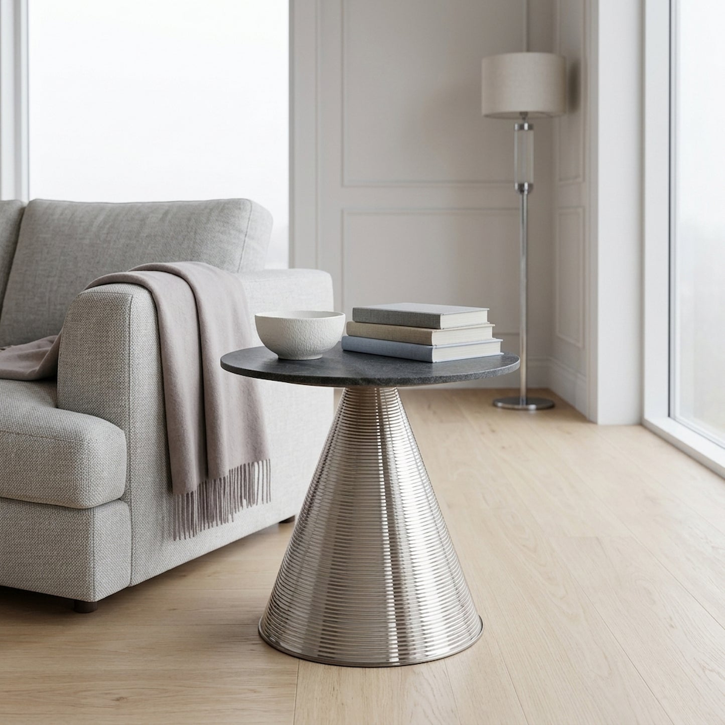 Vesper Table With Grey Marble Top