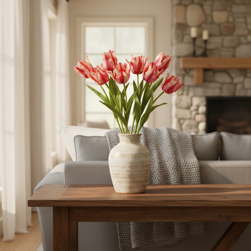 Multi Pink Parrot Tulip