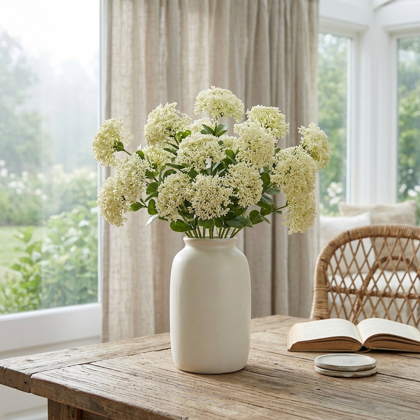 Cream Sedum Spray