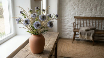 Pale Blue Scabious Stem