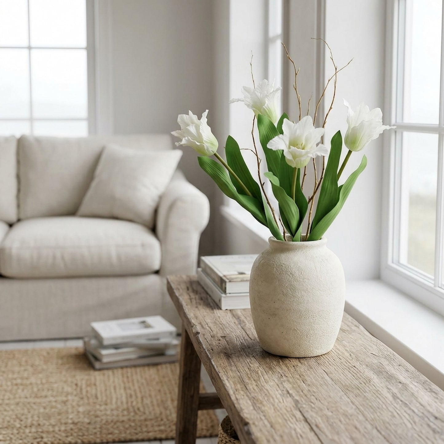 The Natural Garden Collection White Parrot Tulip