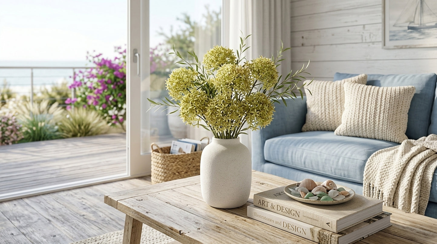 Green And Beige Allium