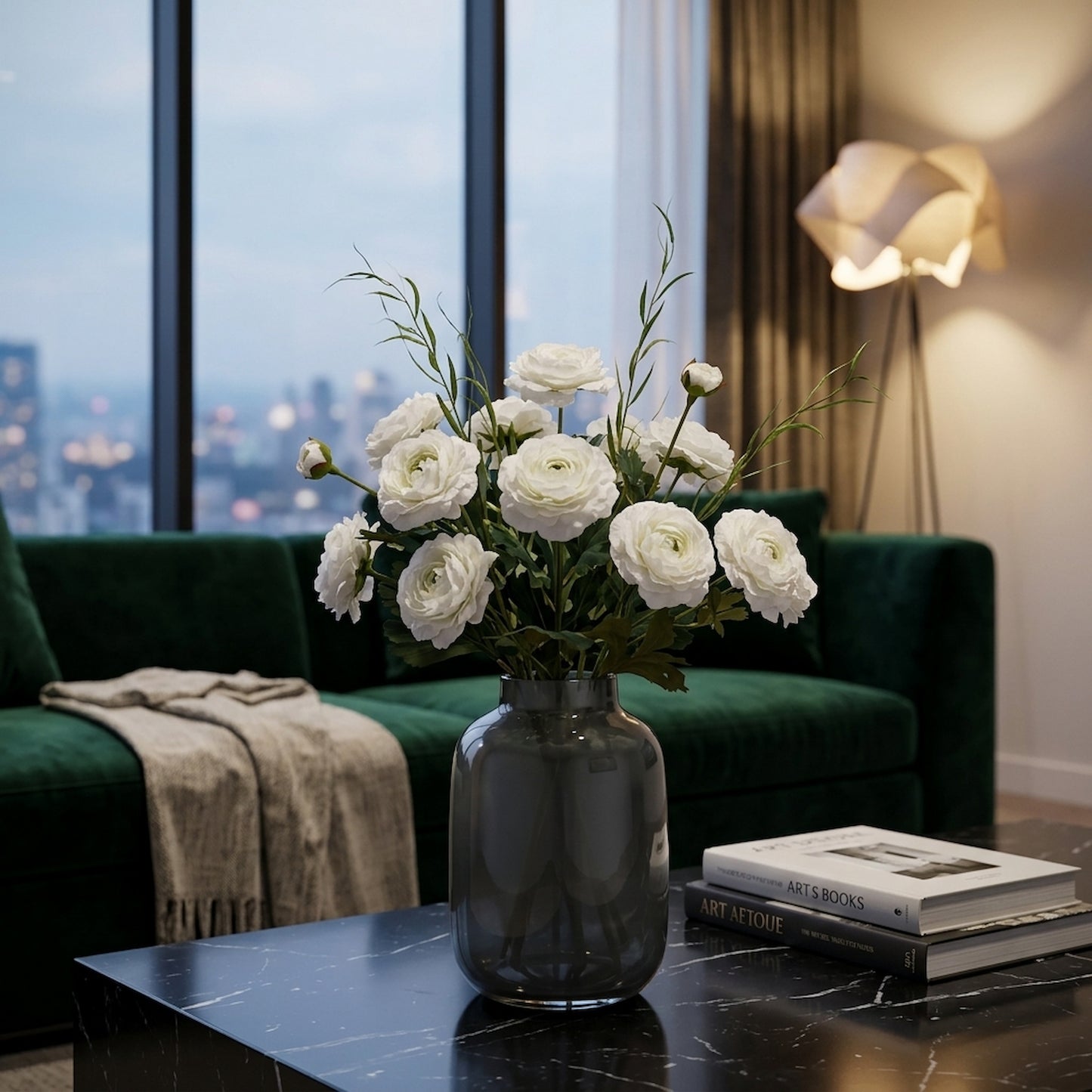The Natural Garden Collection White Ranunculus