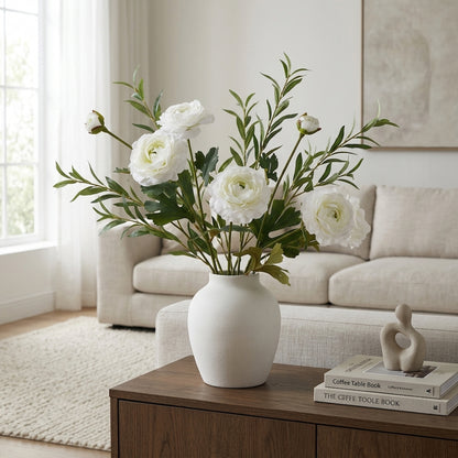 The Natural Garden Collection White Ranunculus