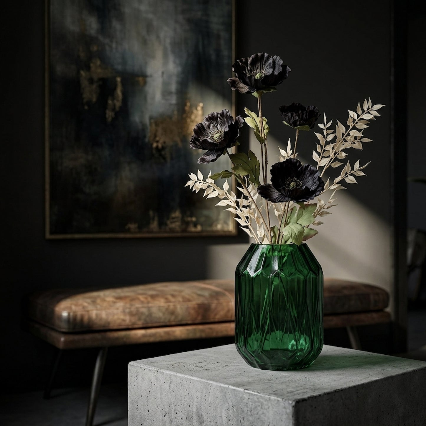 Tall Black Poppy Stem
