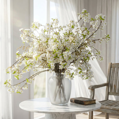 White Cherry Blossom Spray