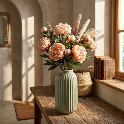Peach Peony Rose