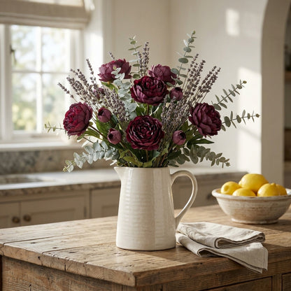 Burgundy Peony Rose