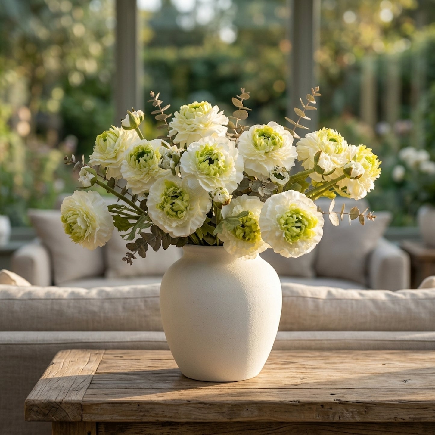 Green Ranunculus Spray