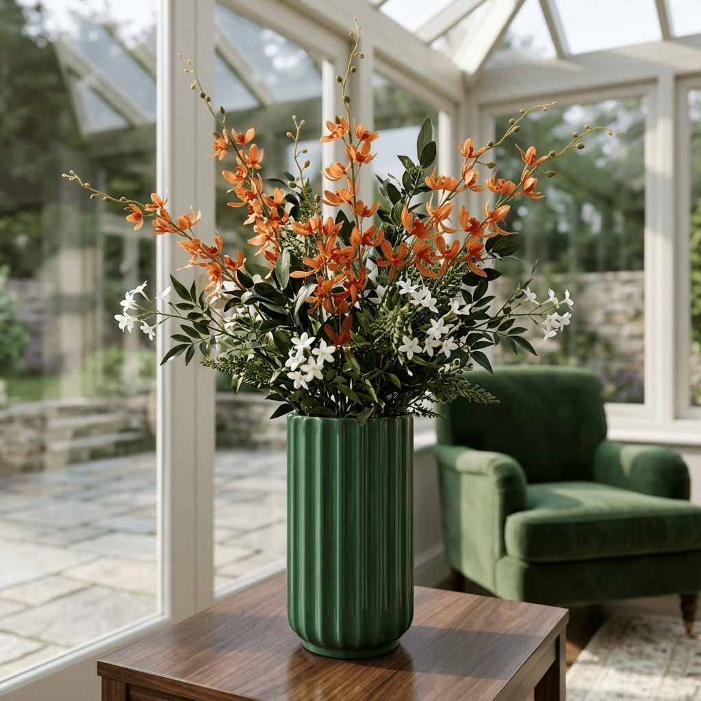 Orange Cymbidium Spray