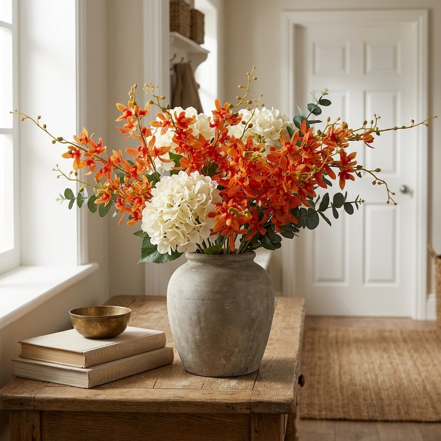 Orange Cymbidium Spray