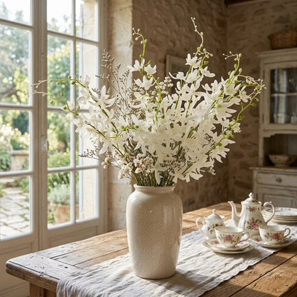 White Cymbidium Spray