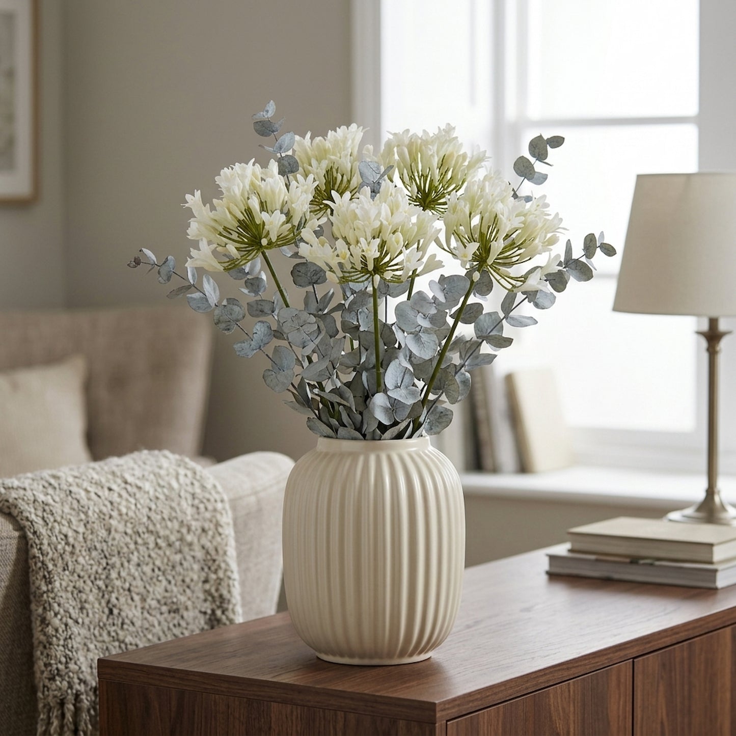 Cream Agapanthus Spray