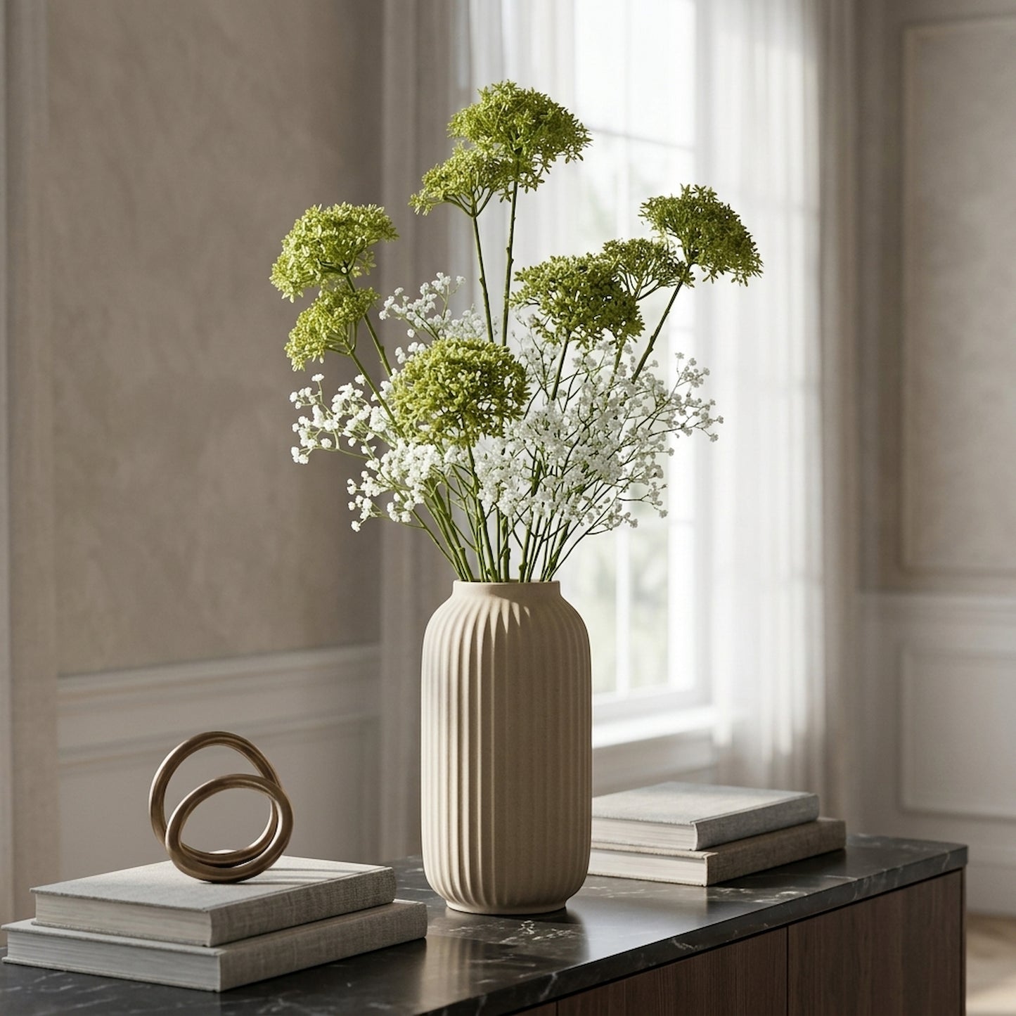 Green Crown Hydrangea Stem
