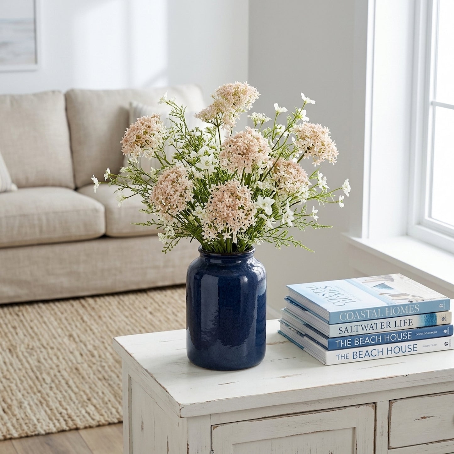 Pink Crown Hydrangea Stem