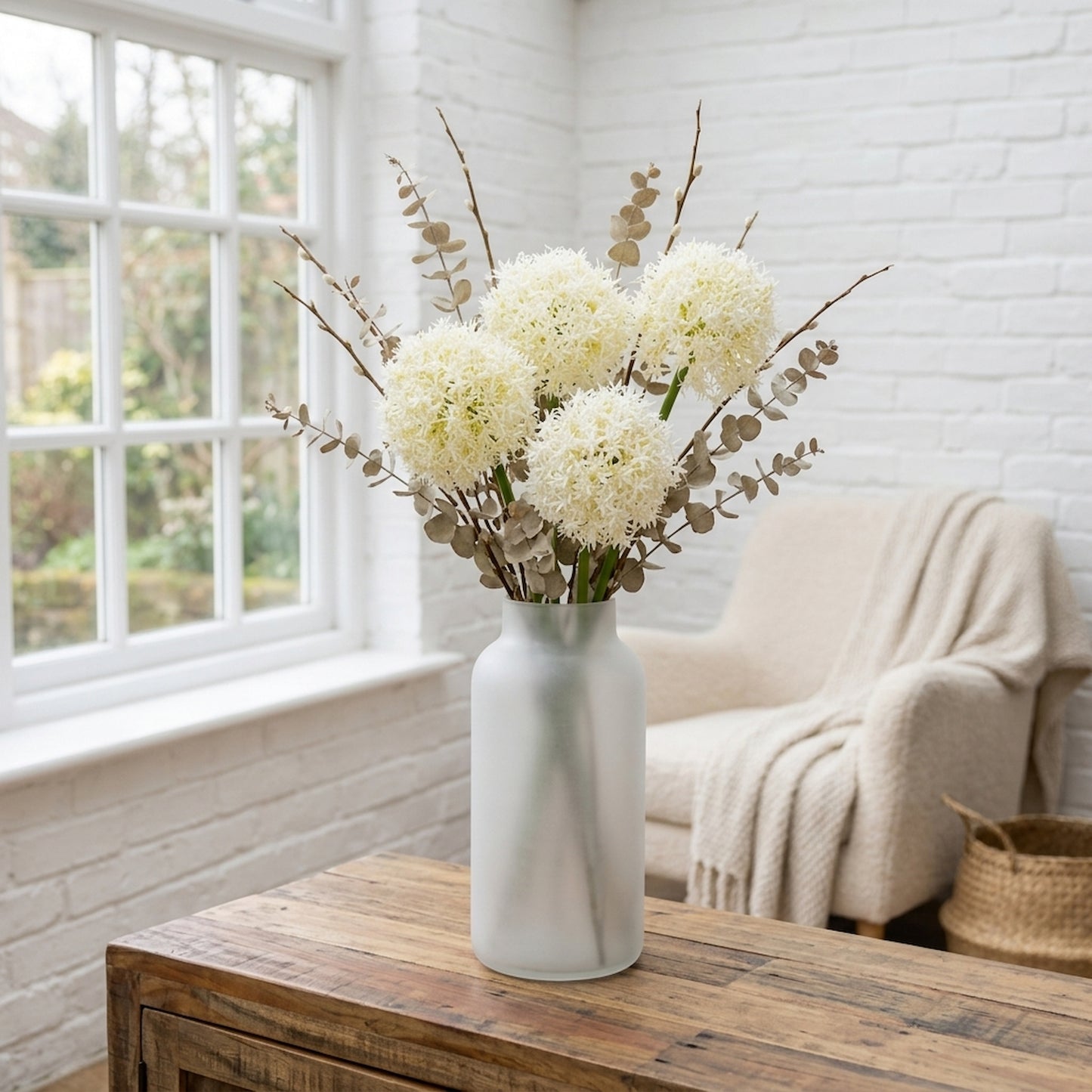 Cream Medium Allium Stem