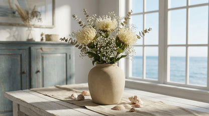 Cream Protea Lorea Stem