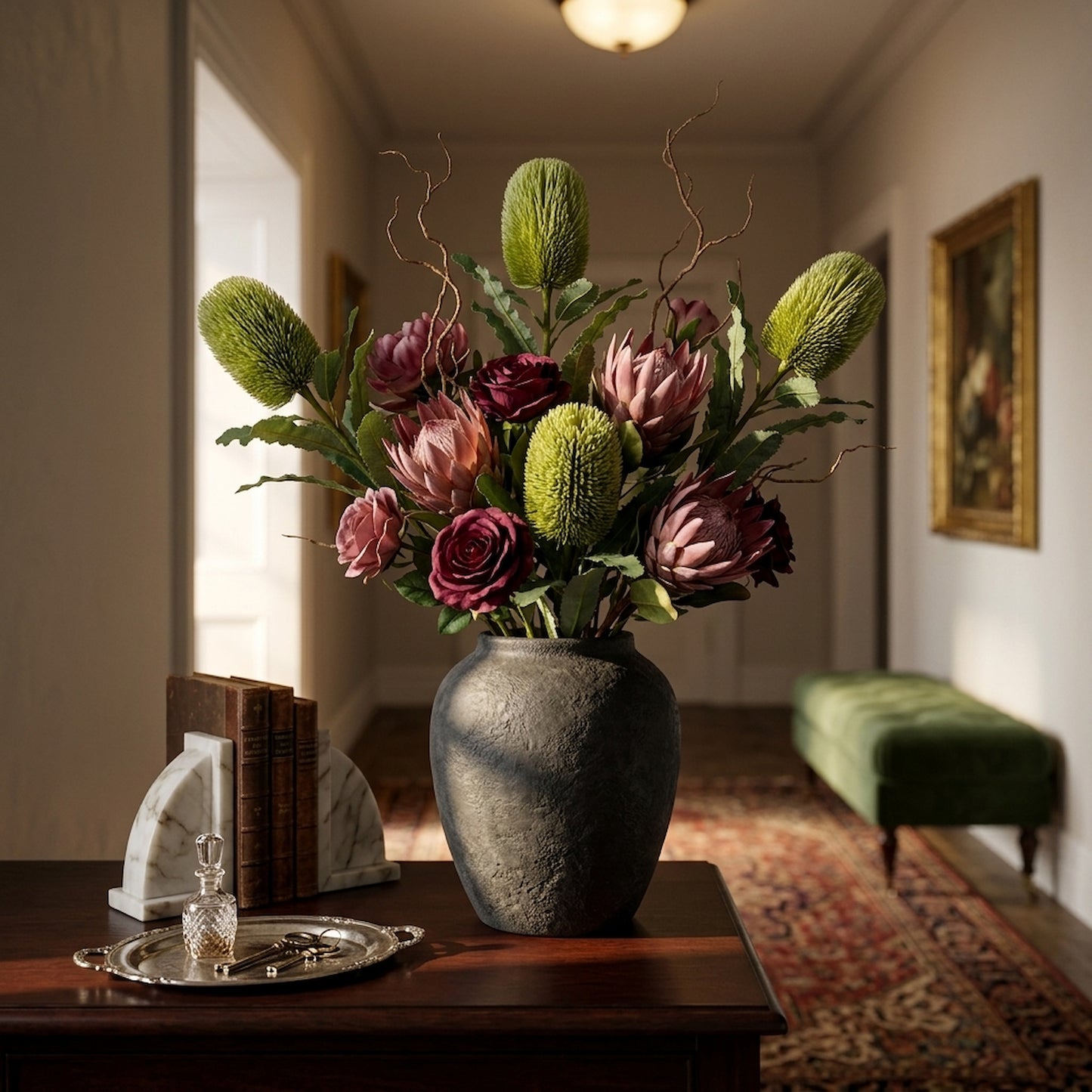 Large Green Banksia Serrata Stem