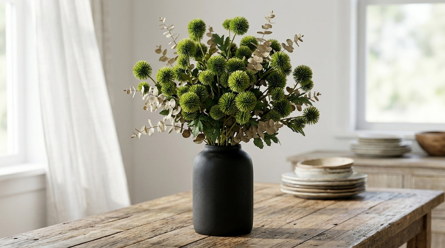 Green Globe Thistle Spray