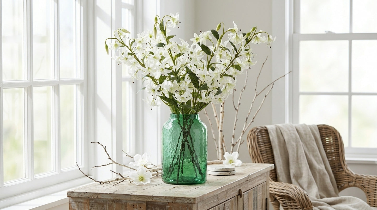 Turks Cap Green Lily Spray