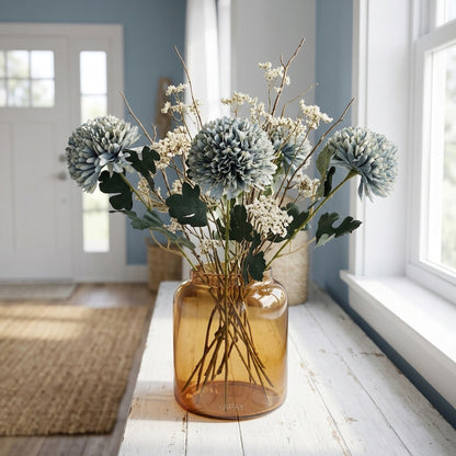 Pale Green Blue Chrysanthemum