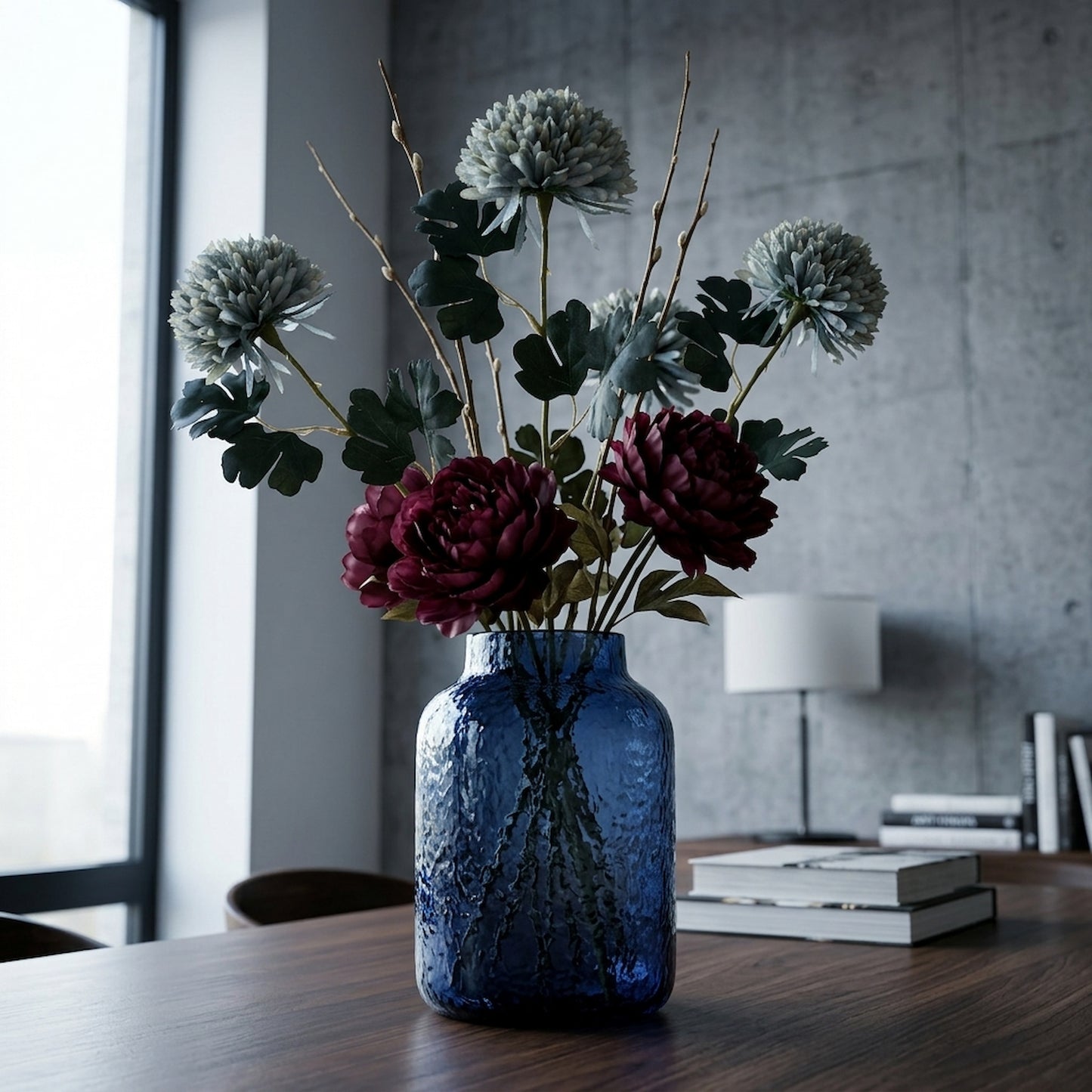 Pale Green Blue Chrysanthemum
