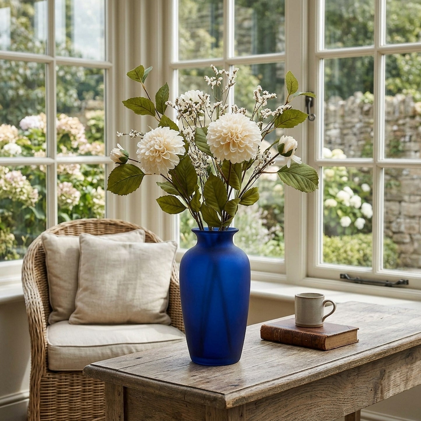 White Dahlia Stem