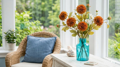 Deep Mustard Dahlia Stem