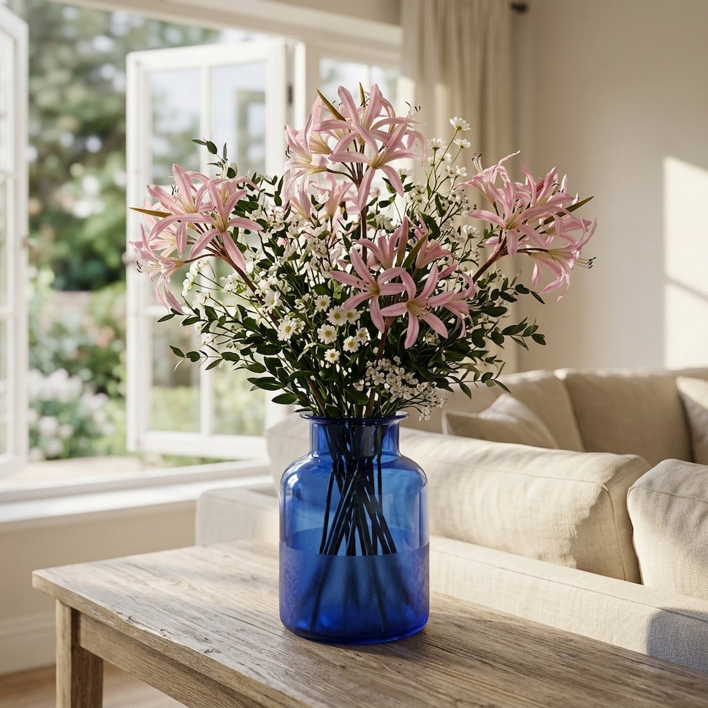 The Natural Garden Collection Pink Lily Stem