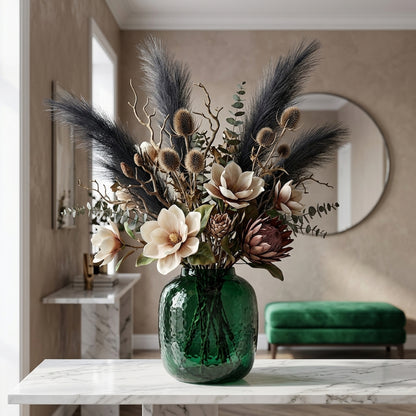 Grey Large Faux Pampas Grass Stem